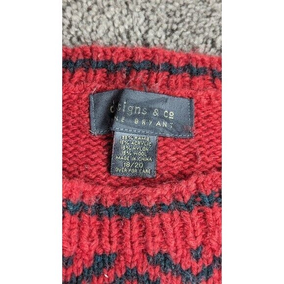 Women's Lane Bryant Design & Co Christmas Winter Sweater Size 18/20 - Picture 2 of 3